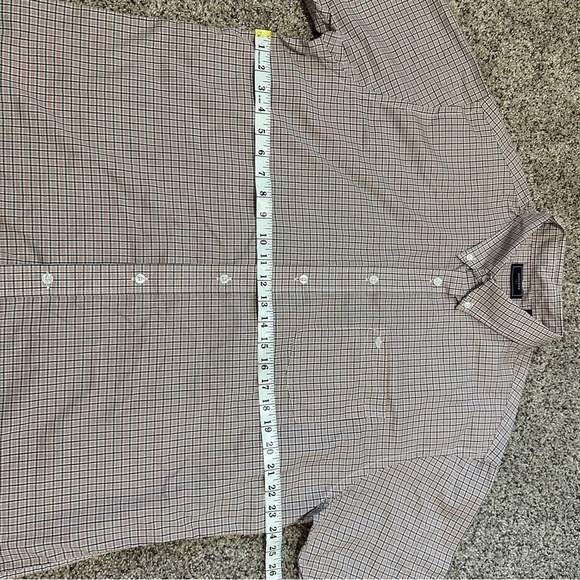 🔴⚪ Dockers Men's Checkered Long Sleeve Button-Down Shirt - White & Red 🔴⚪ - Picture 9 of 11